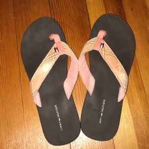 Coral Tommy Hilfiger Flip Flops.